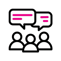 A group in conversation