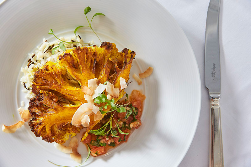 A plate of cauliflower