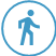 Cartoon of a person walking