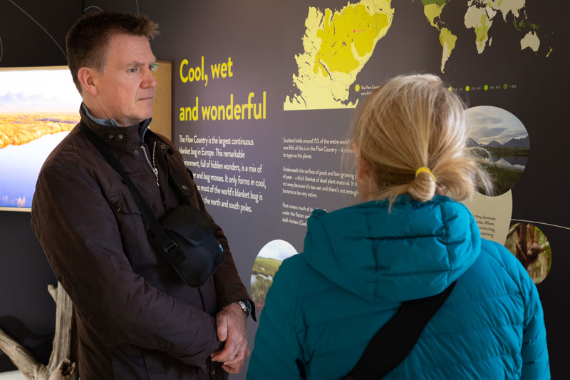 Marshall Dallas learning about the importance of peatlands