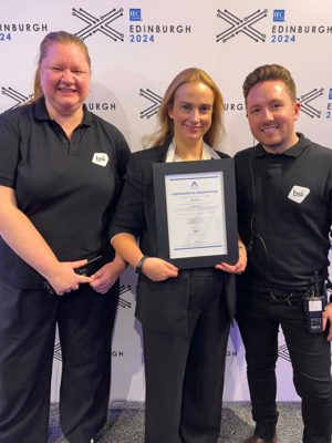 Jessica Penney with colleagues