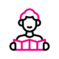 Person reading a document