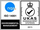 NQA ISO 14001 Logo UKAS