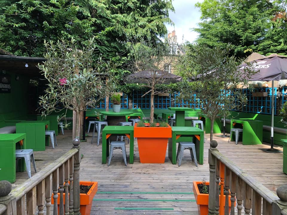 The beergarden at Blackbird